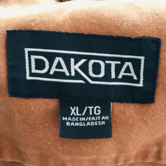 Dakota Chore Jacket Series XL Brown snap front Shirt/Jacket - Picture 2 of 16